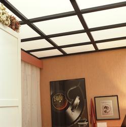 Plexiglass med lysrørarmaturer over gir "dagslys" i hall ute