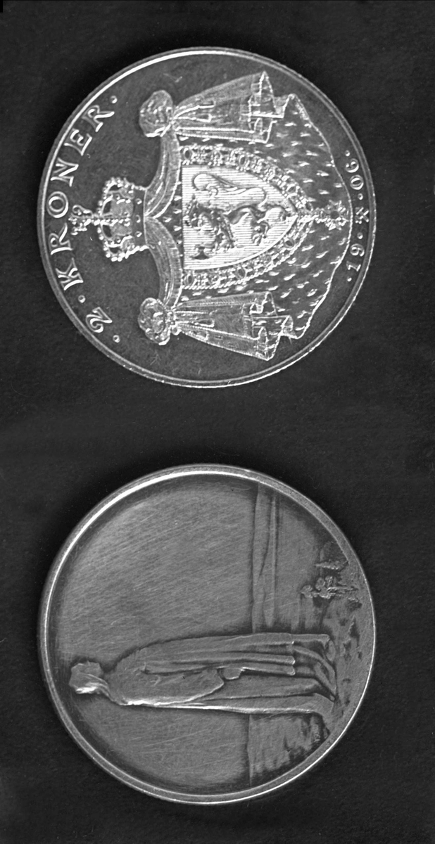 Sølvmynt, 2-krone 1906.