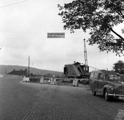 Rot i Sinsenkrysset, veiarbeide, Oslo 1956.