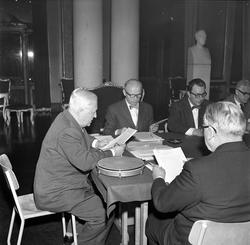 Teatermøte, representanter fra alle teatre, Oslo, 04.01.1959