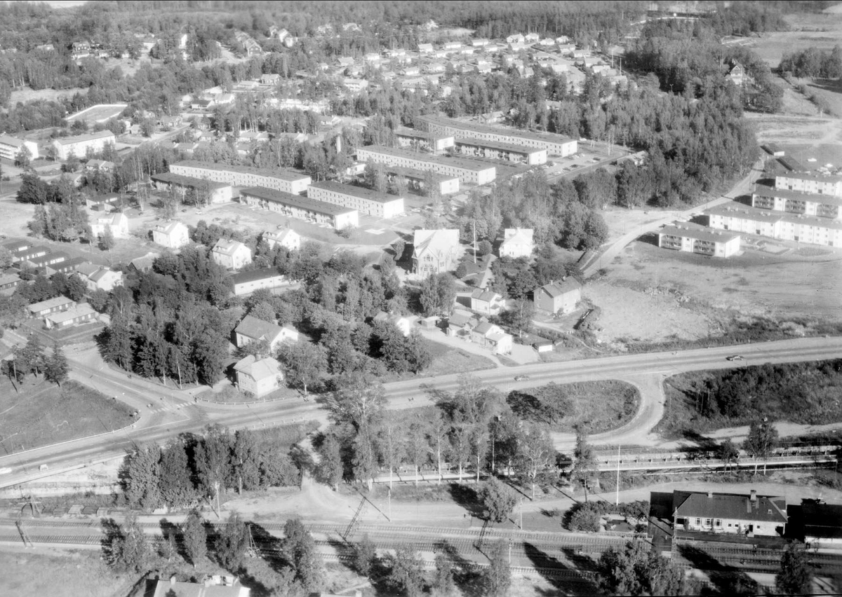 Flygfoto över Skutskär, Älvkarleby socken, Uppland 1967