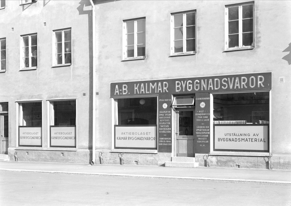 AB Kalmar Byggnadsvaror, återförsäljare för Upsala-Ekeby AB i Kalmar, Småland