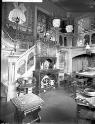 Jens Wangs villa, peisestuen