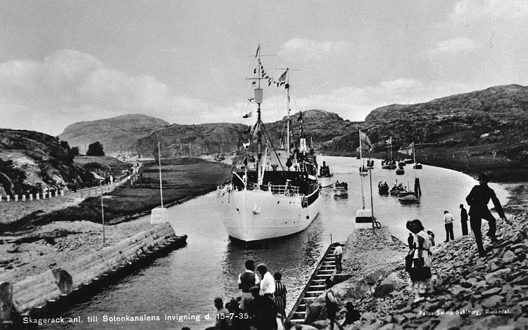 Sotenkanalen invigs sommaren 1935