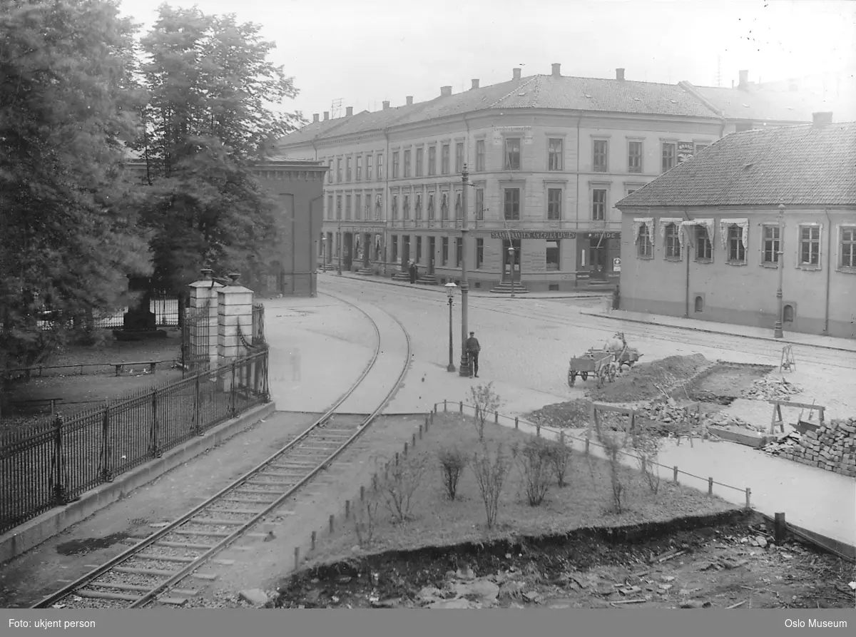 bygård, Meyergårdens tomt, jernbanelinje (Havnebanen), park, bygårder, Paleet