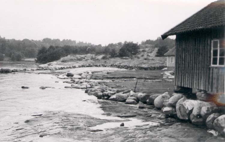 Berga strand på Hakenäset, Tjörn 1958