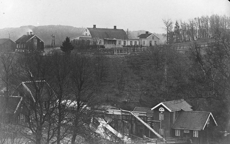 Enligt fotografens noteringar: "Munkedals Herrgård omk. år 1870."