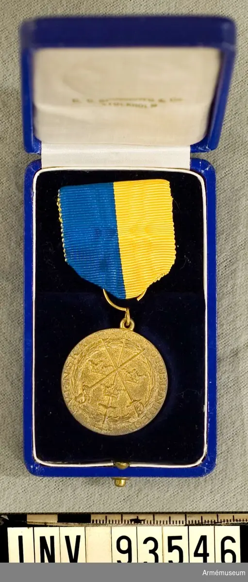 Medalj i fäktning tilldelad Ivor Thord Gray.