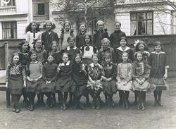 Sjetteklasse ved Vestheim pikeskole.