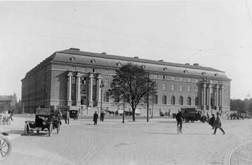 Posthuset vid Drottningtorget i Göteborg 1925.