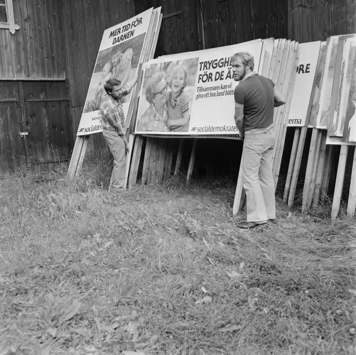 Valaffischering, sannolikt Tierpstrakten, Uppland augusti 1977