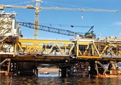 Bygging av TCP2 i Åndalsnes 
'Deck Mating Operation'