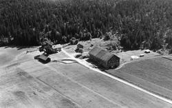 Gården Glørud i Eidsberg, flyfoto 4. august  1951.
Mangler 