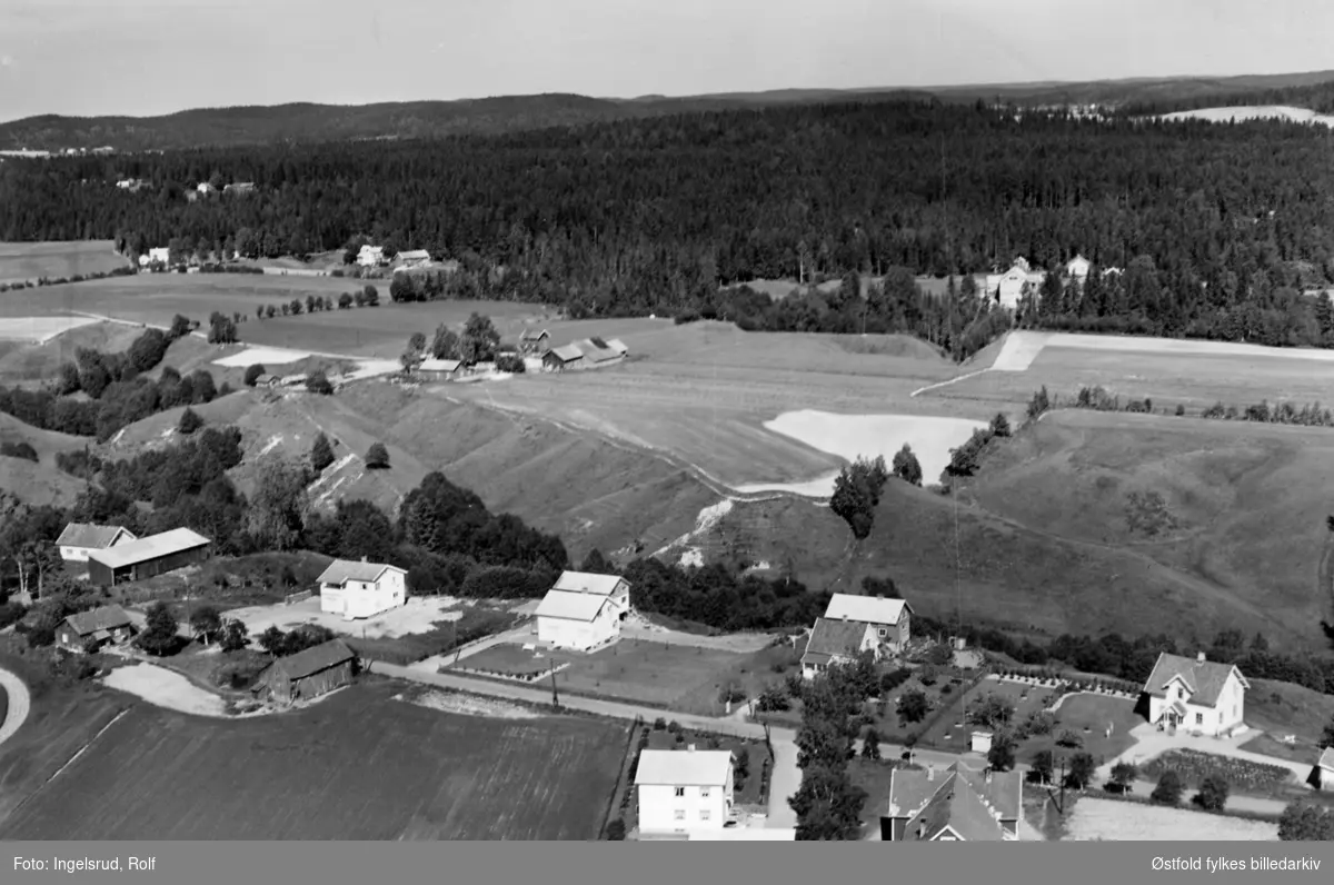 Slitu i Eidsberg, flyfoto 23. juni 1956.