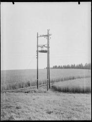 Transformator utendørs - stolpekonstruksjon