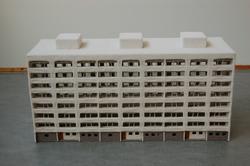 Skulptur i tekstil og betong