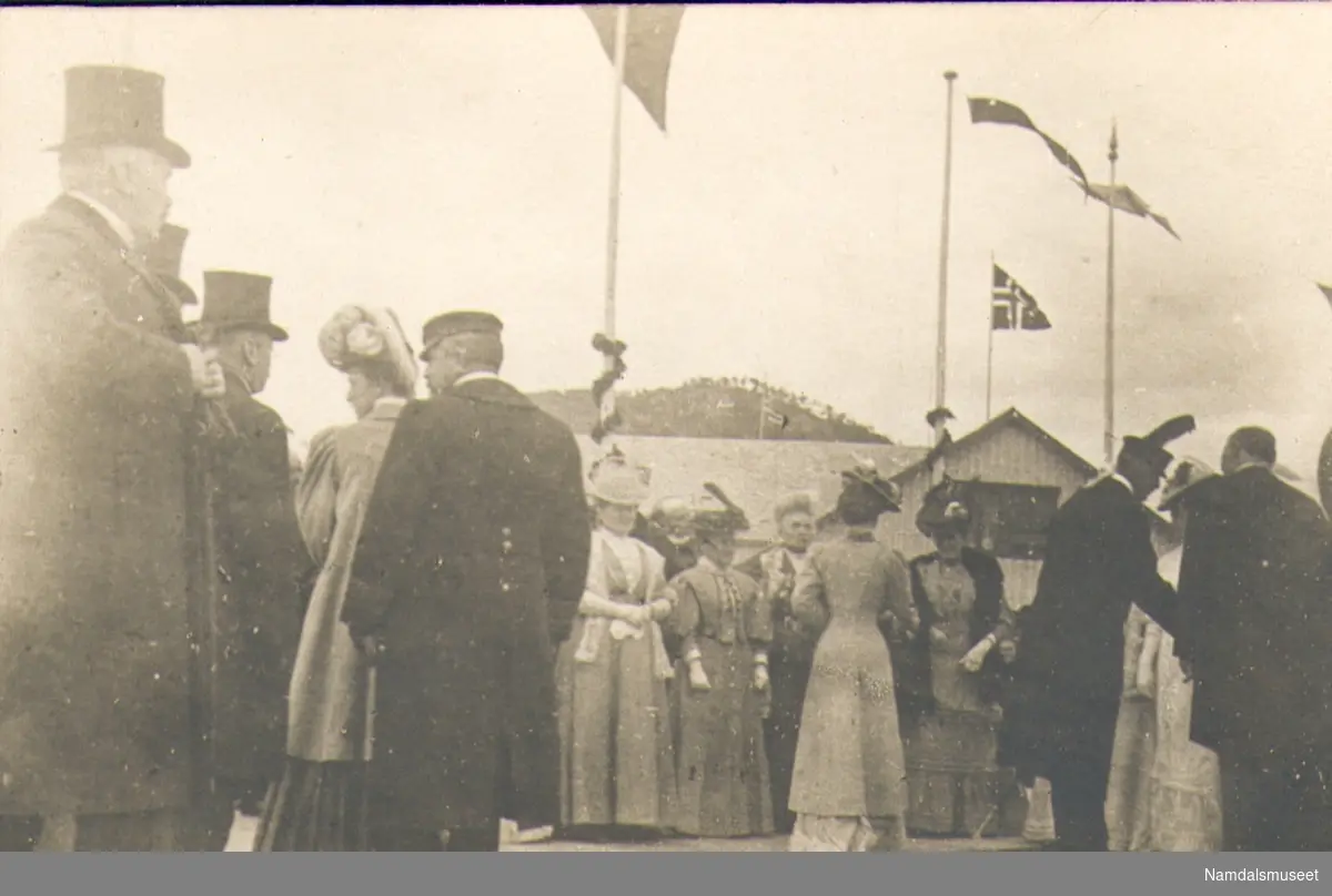 Kongebesøket 1907. Ved velkomsten
