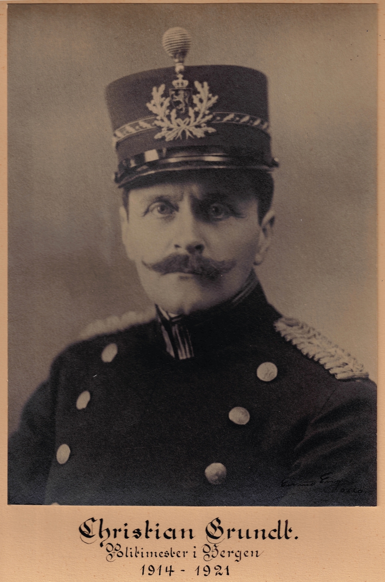 Portrett av Politimesteren i Bergen 1914-1921