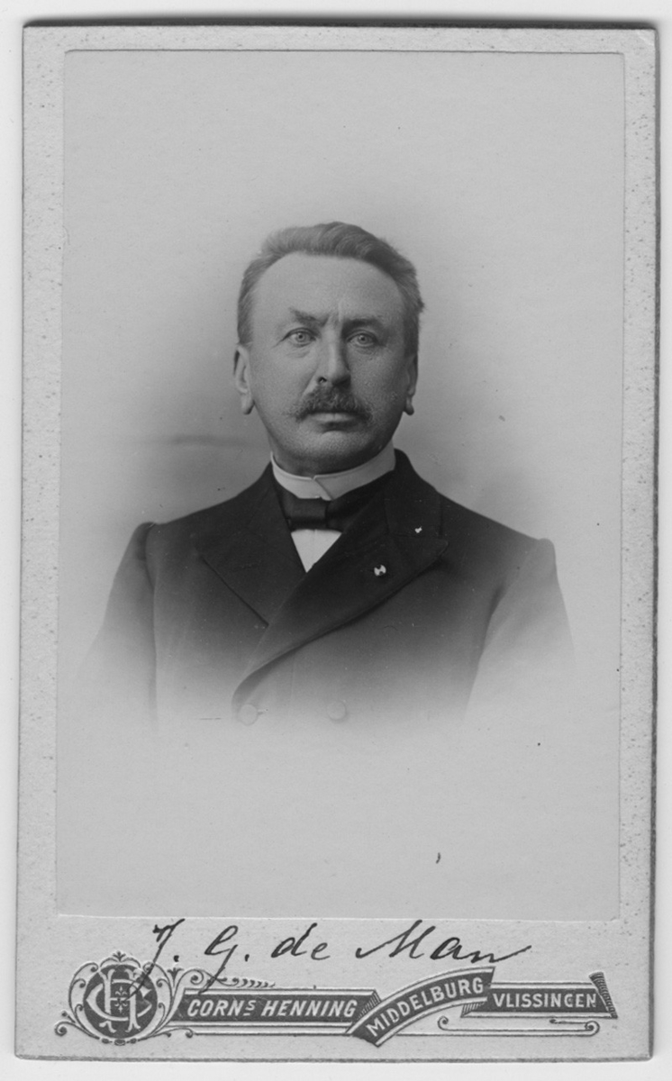 Porträtt av J.G.de Man.