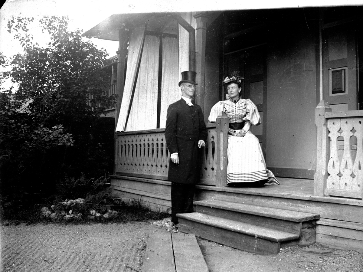 Pastor Nylén (eventuellt Nylin). Fotograf: E Sörman ? Reproduktion efter Axel Gustavsson 1898-1899.