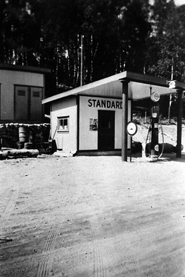 Johannessons bensinstation vid riksgränsen Vassbotten