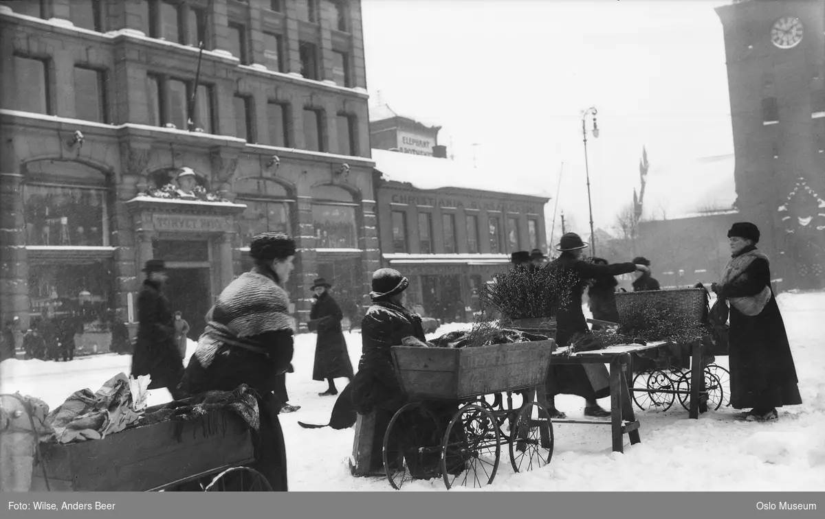 Stortorvet, vinter