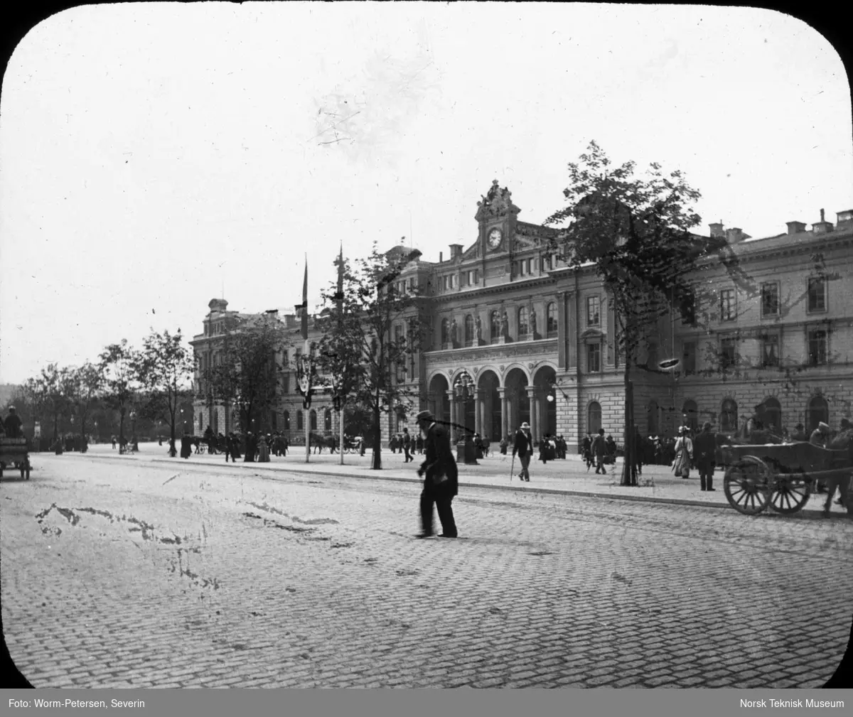 Dias: Sverige: Stockholm og Udstillingen 1897: Centralstationen