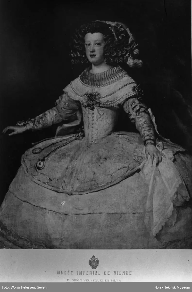 Avfotograferinger av kunst, Velàzquez, Portrett av Maria Teresa av Spania (med to klokker).