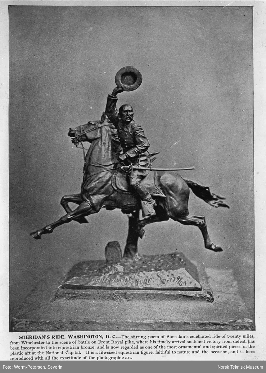 Statue, general til hest (Den amerikanske borgerkrig)