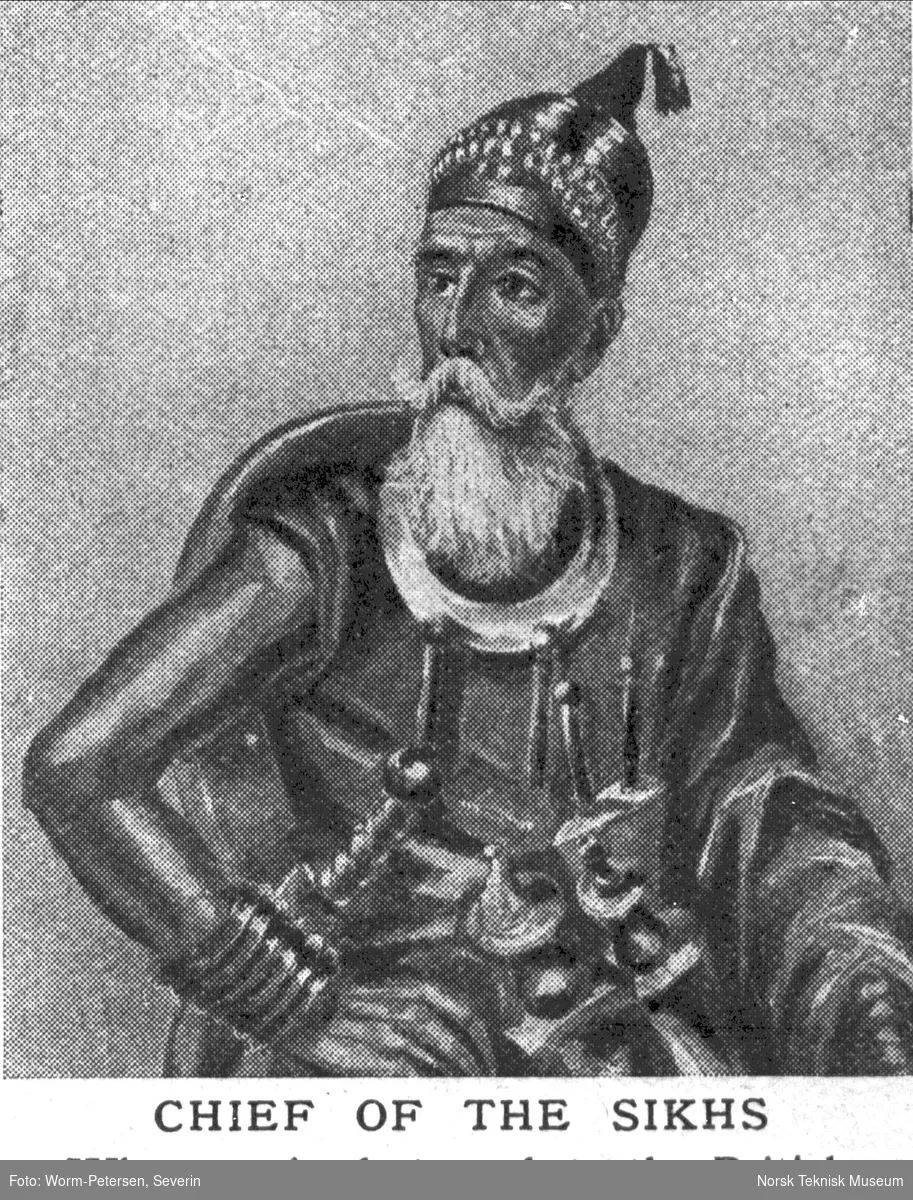 Portrett av Sikhenes leder