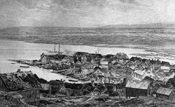 Utsikt over Torshavn, Færøyene