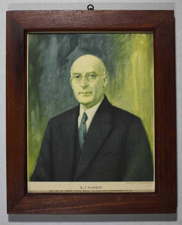 Portrett av en mann, den norske misjonæren K. I. Samset