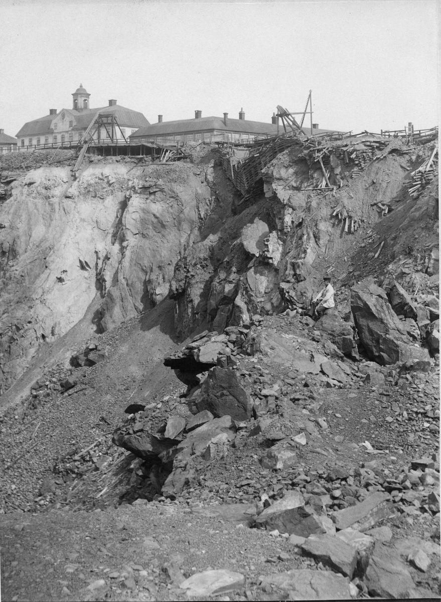 Falu koppargruva. Stora Stöten, omkring 1910.