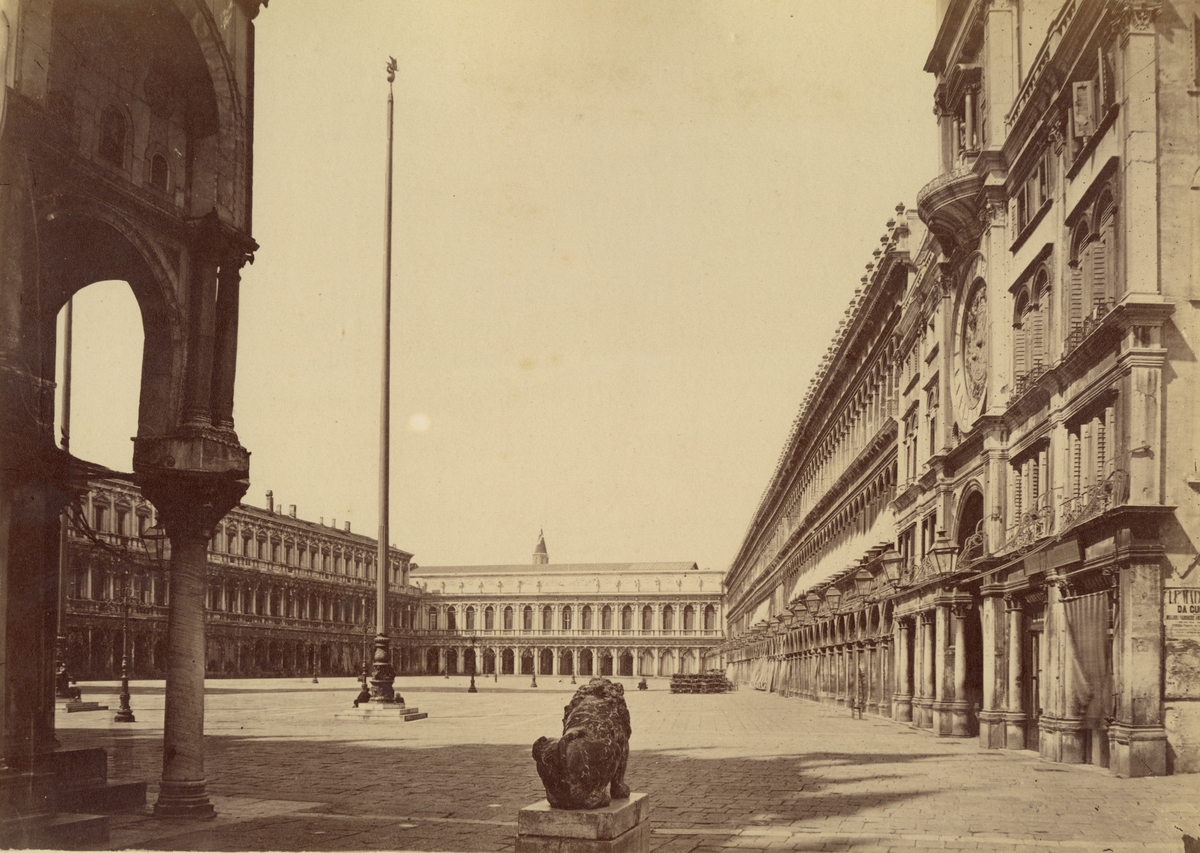 Markusplatsen, Piazza San Marco, Venedig, 1883.