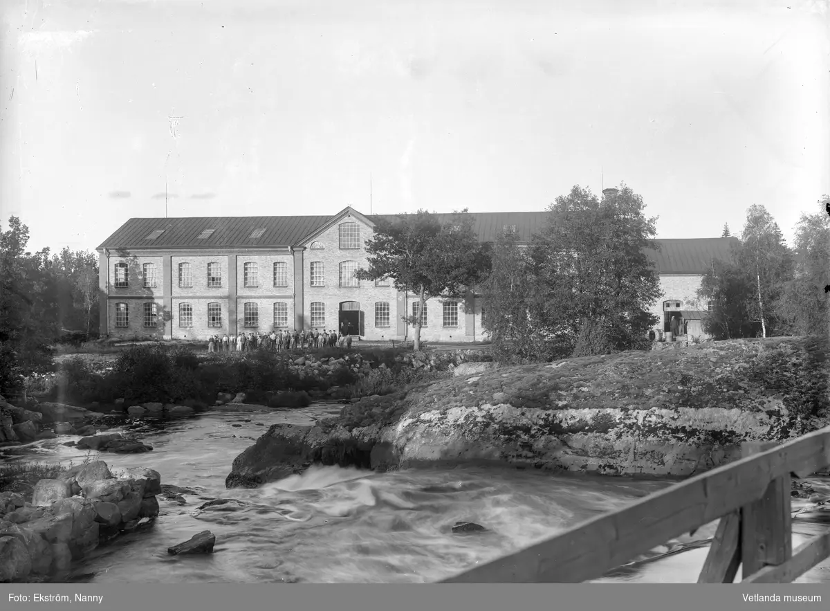 Vetlanda Ullspinneri i Sjunnen år 1900.