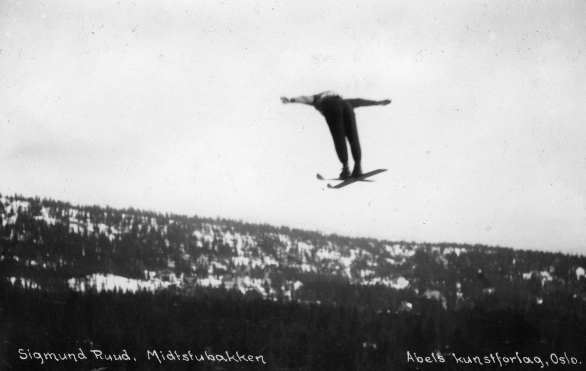 Ski jumper Sigmund Ruud at Midtsubakken