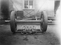 Verkstedtralle for flytting av hjulganger