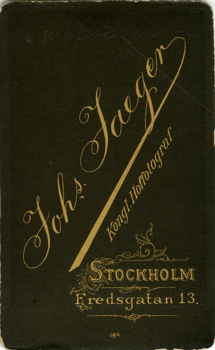 Porträtt av Emil Victor Fleetwood, löjtnant vid Smålands husarregemente K 4.
