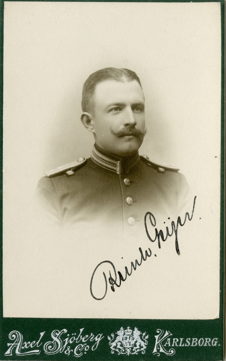 Porträtt av Gustaf Reinhold Geijer, löjtnant vid Värmlands regemente I 22.