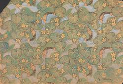 Små ørreter og bekkeblomster [Mønsterblad]