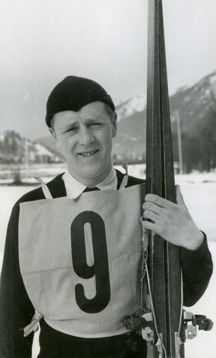 Norwegian athlete Kaare Valberg at Garmisch