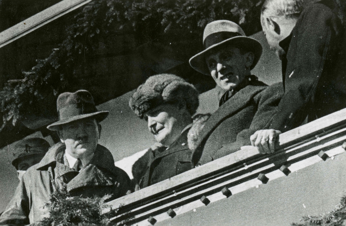 Top men of The Third Reich at Garmisch: Hitler, Göring. Goebbels