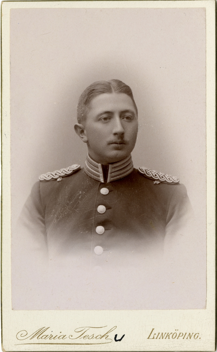 Porträtt av Robert Gillis Heijl, löjtnant vid Andra livgrenadjärregementet I 5.