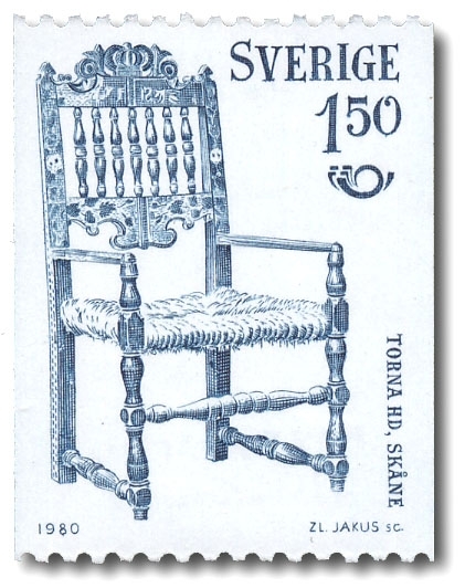 Stol från 1831, Hellstad, Skåne.