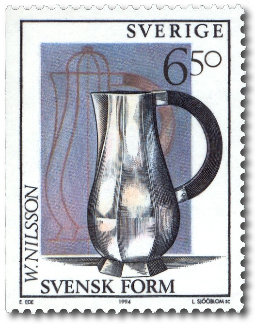 Wiwen Nilsson: Vattenkanna i silver, kaffekanna