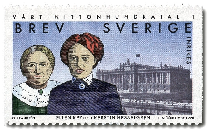 Ellen Key och Kerstin Hesselgren.