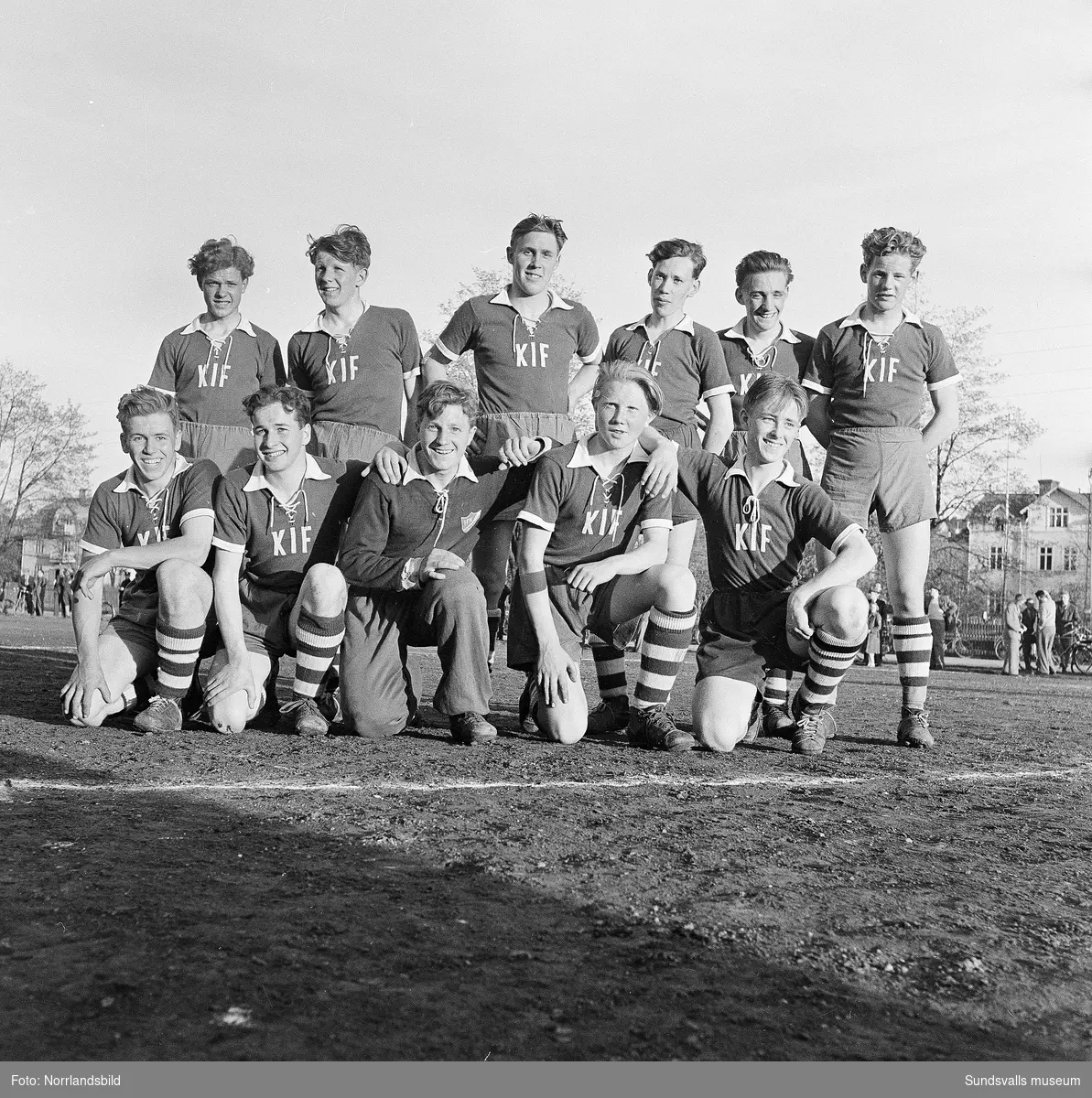 Gruppfoto av Kubikenborgs IF, juniorlaget.