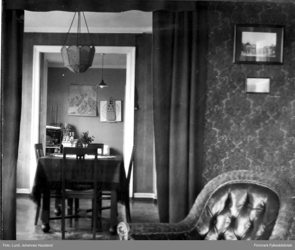 Interiørbilde fra familien Lunds hjem i Hammerfest