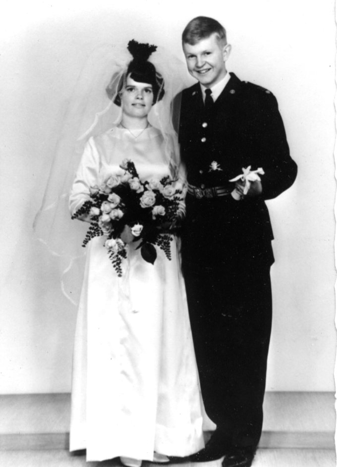 Bröllopsfoto. Jan Sjögren och Lena.