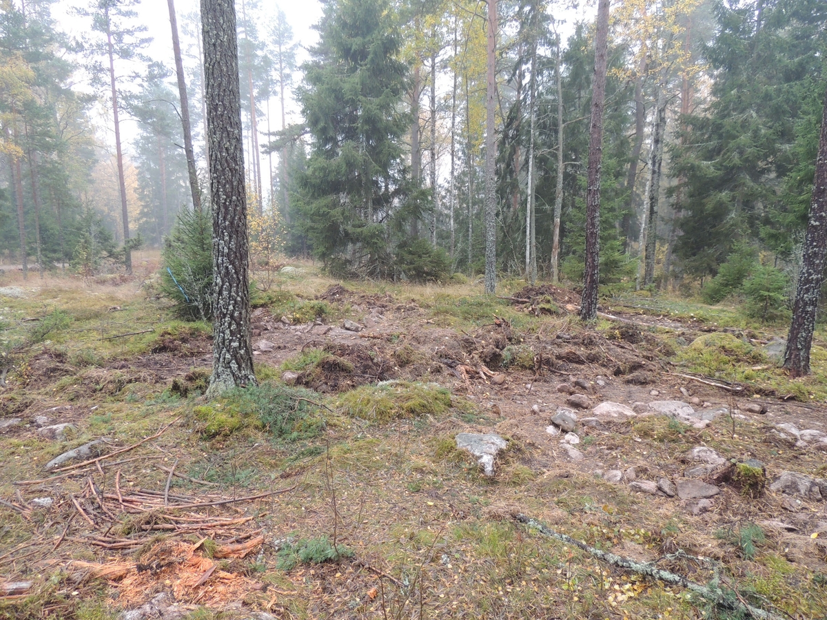 Arkeologisk förundersökning, stensättning 2 och 3, Raä 259:1, Vrå, Knivsta socken, Uppland 2014